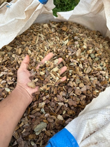 Златолит персиковый декоративная каменная крошка купить в Кемерово